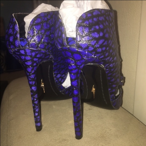 Lust for life stiletto heels in blue - Picture 4 of 7